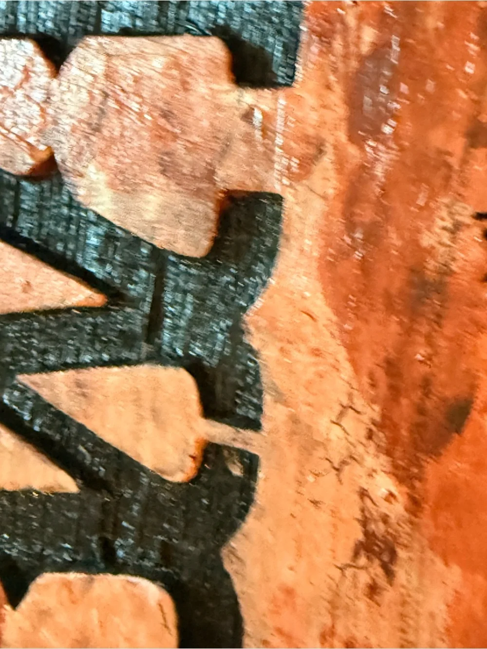 Handmade bright orange